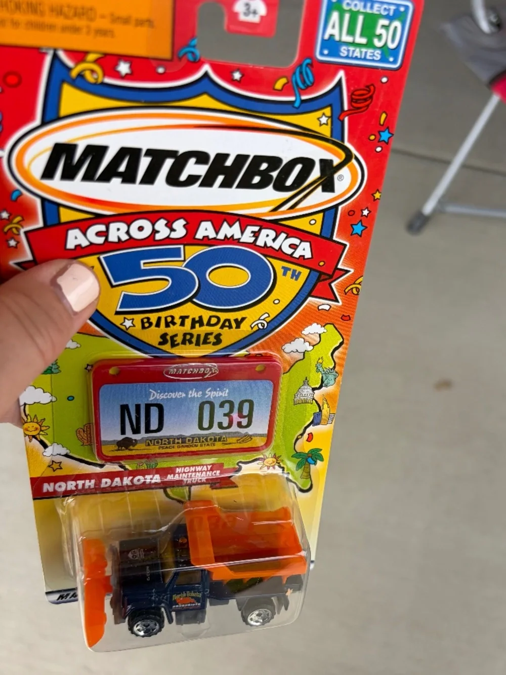 Matchbox Across America 50th Birthday Series North Dakota Highway Truck